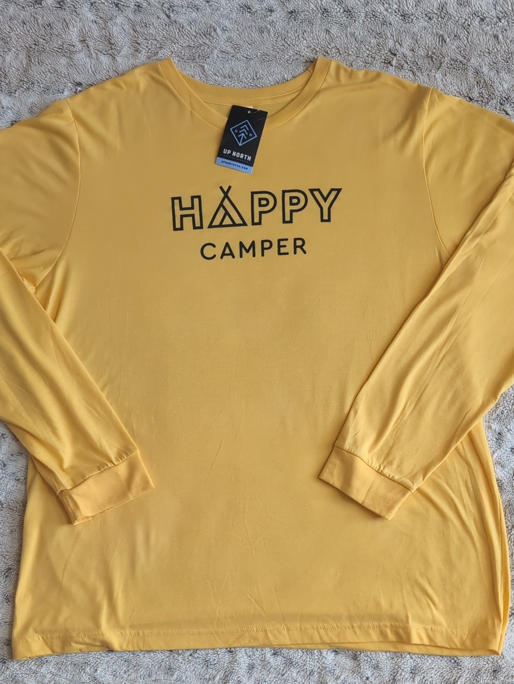 Up North Trading Company Happy Camper Long Sleeve Tee